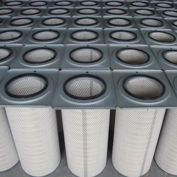 La cartouche filtrante de la poussière de polyester a plissé la cartouche de filtre à air de cartouche filtrante