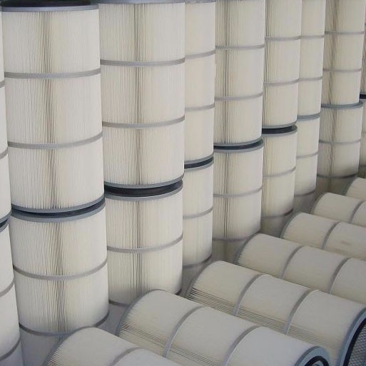 Cartouches de filtre à air/filtre industriels blancs de cartouche collecteur de poussière